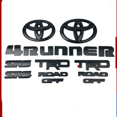 5Pcs/9PCS ABS OVERLAY Logo Emblem for 4runner TRD Off-road Vehicle Front Grille Luggage Wing Sticker Modified Accessories