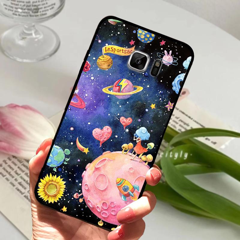 For Samsung Galaxy Note7 Case Note 7 N930 Silicone TPU Phone Cover For Samsung Note 8 Note 9 N950 N960 Cute Cartoon Bumper Shell