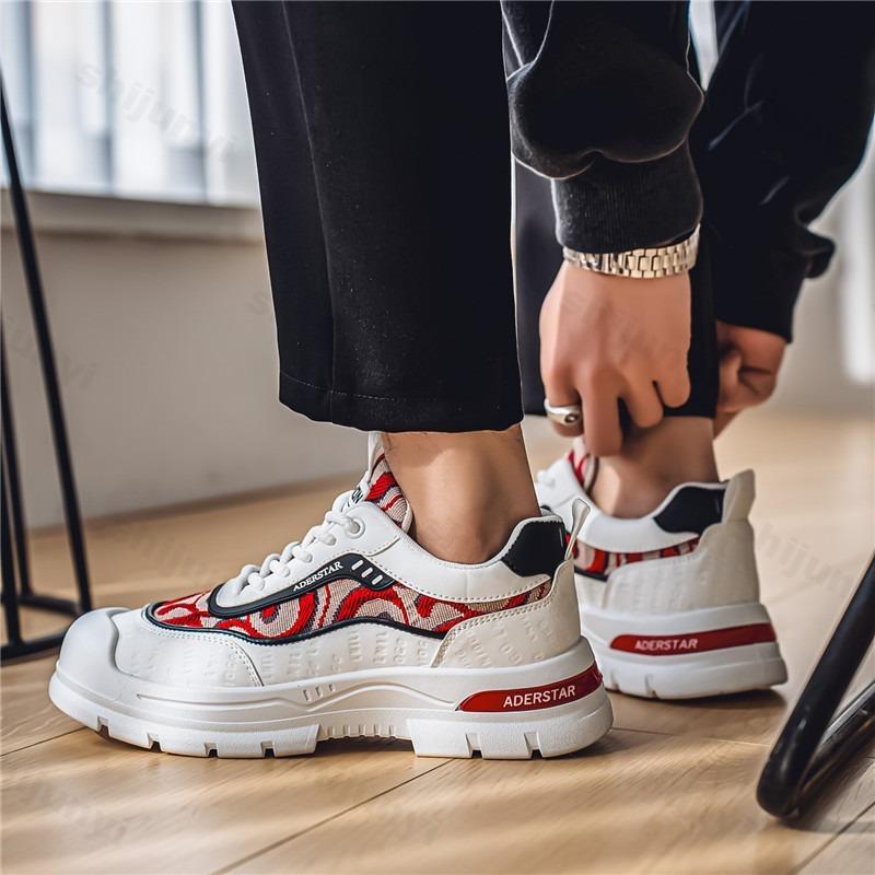 Fashion Low Top Sports Casual Shoes for Men 2025 New Summer Fashion Trend Mesh Breathable Thick Soled Shoes Comfortable Chunky sneakers