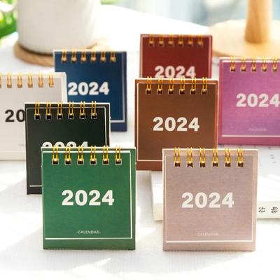 2024 Mini Kalender Büro Schulbedarf Kalender Einfacher Tischkalender Monatsplaner Schreibtischzubehör Deko Kinkerlitzchen