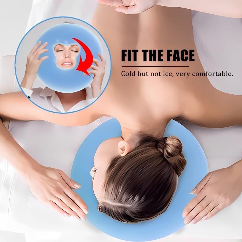 Yumuşak Silikon Yastık SPA Güzellik Pedi Yeniden Kullanılabilir Kaymaz Masaj Yastığı Filmsiz Salon Yüz Masajı Rahatlatıcı Güzellik Minderi Pedi