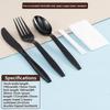 7 Inch Disposable Plastic Cutlery Set Fork Knife Spoon Individually Wrapped Bulk Pack