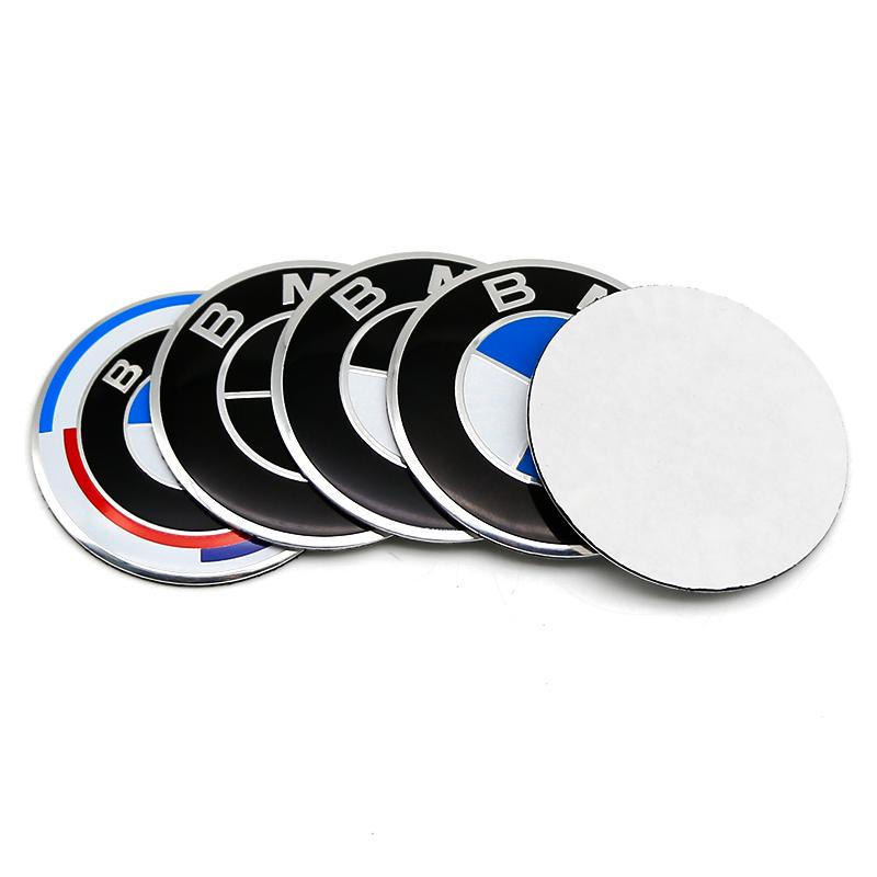 4Pcs 56/60/65/70MM Car Wheel Hub Cap Center Sticker Emblem For BMW G30 E60 F30 E90 G20 E46 F02 G28 Auto Badge Decal Accessories