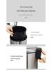 Luxury Silent Stainless Steel Pedal Trash Can with Lid - Large Capacity for Kitchen, Living Room, Bedroom
