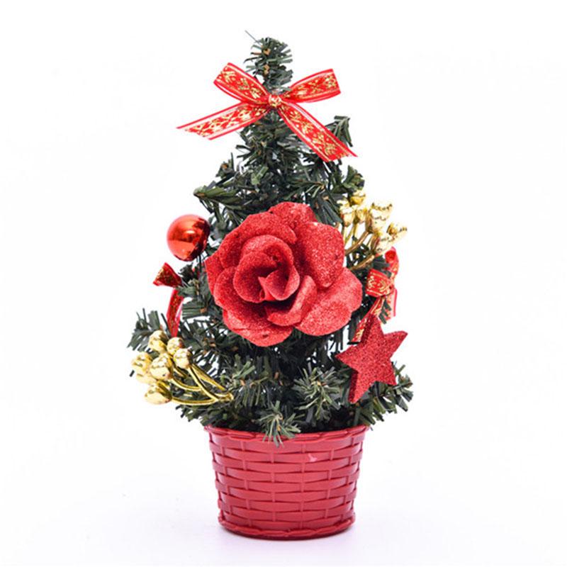 Zubehör Praktischer Weihnachtsbaumschmuck Dekoration Festivaltisch Weihnachten 20cm Künstlich Schreibtisch Mini Miniatur PVC