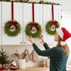 Mini Christmas Wreath 4 Pieces Festive Holiday Decorations Christmas Wreaths For Kitchen Cabinets For Front Door Window