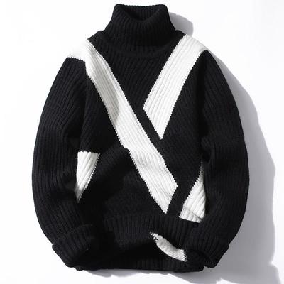 New Autumn and Winter Products, Versatile Turtleneck Fashion Trend High-end Comfortable Korean Version Student Sweater Men's Knitted Sweater Top