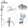 Double Head Shower Set with Handheld Shower Head Stainless Steel