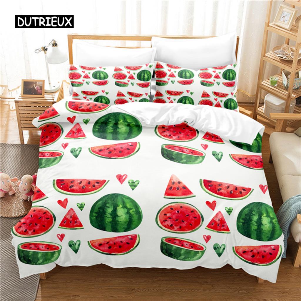 Watermelon Bedding Set Duvet Cover Set 3d Bedding Digital Printing Bed Linen Queen Size Bedding Set Fashion Design