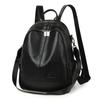 Backpack Unisex PU Multi Compartment Adjustable Strap Commuting Travel