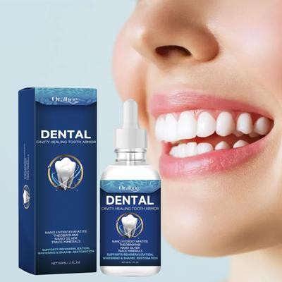Dental Care Liquid Lasting Freshing Breath Deep Cleaning Oral Hygiene Removes Plaque Stains Teeth Brightening Serum 60ml