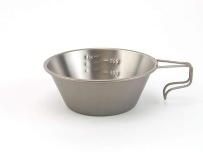 Snow Peak Titanium Sierra Cup Titanium Measuring Cup with Graduated Measuring for and Camping E-104, Cup, Lightweight, Cooking, Outdoors,