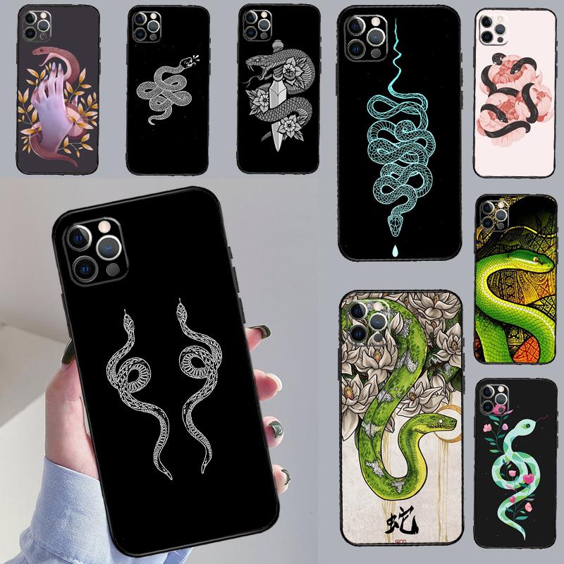 Umělecký obal na telefon s ilustrací hada Pro Samsung Galaxy S25 S26 Ultra S20 S21 S22 S23 S24 S10 Plus S25 FE Kryt Coque