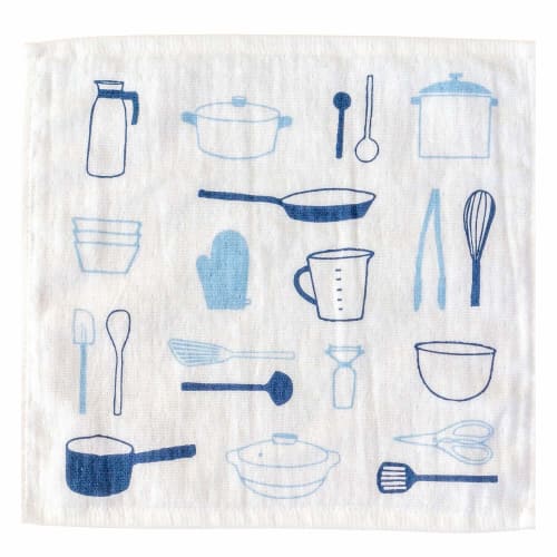 OKA Cute Odor-Free Kitchen Dish Cloth, Approx. 30cm X 30cm (Sterilizing, Antibacterial, Deodorizing, Silver Ion)