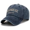 Unisex Distressed Embroidered Cotton Baseball Cap with Soft Brim for Sun Protection