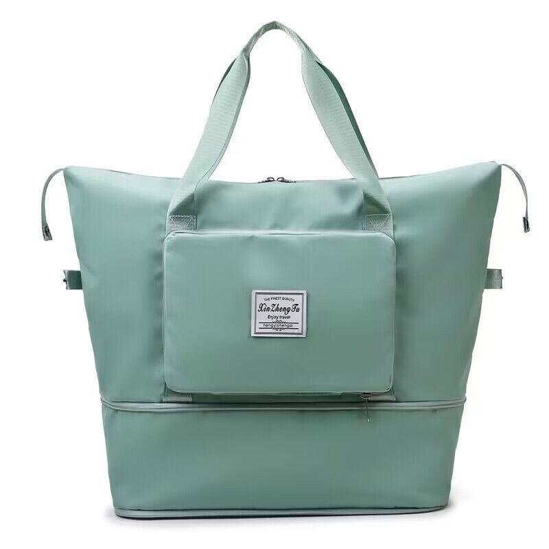 Foldable Large-Capacity Travel Bag with Dry/Wet Compartment for Gym, Swimming, Yoga, Student Trips, and Business Travel
