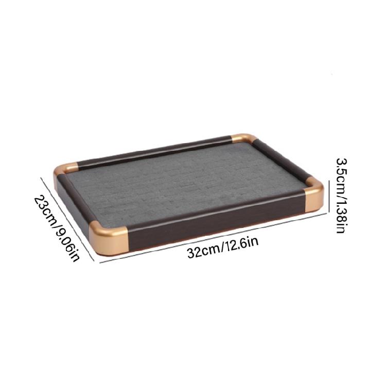 Jewelry Display Tray with Protective Velvets Lining Jewellery Holder Accessory Presentation Stand for Home or Shop Use