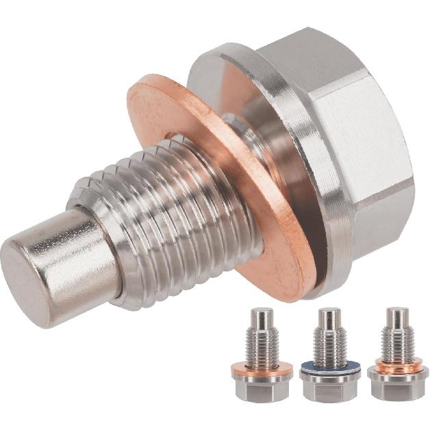 

1PC M12x1.5 Stainless Steel Magnetic Oil Drain Plug Fits Kawasaki KLR650 Honda CB CBR CFR Yamaha YZ400F Polaris RZR Sportsman Ranger Motorcycle Dirt M12x1.25 Long Magnet