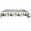 Christmas Themed Party Tablecloth, Christmas Desktop Decoration, Santa Claus Snowflake Deer Pattern Tablecloth