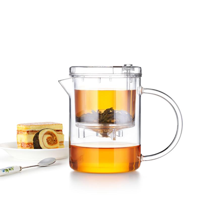 SAMADOYO Elegant Cup Insulation Separation Bubble Teapot Heat-resistant Glass Teapot Simple Filter Tea Cup