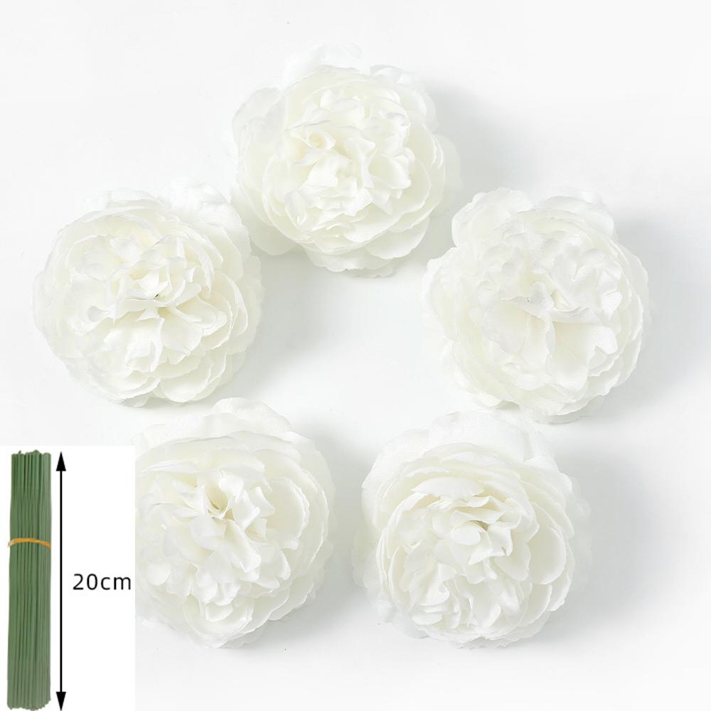 

5/10Pcs Rose Artificial Flowers Bouquet Silk Fake Flower for Home Decor Garden Wedding Bride Decoration Outdoor Vase Ornament 5Pcs