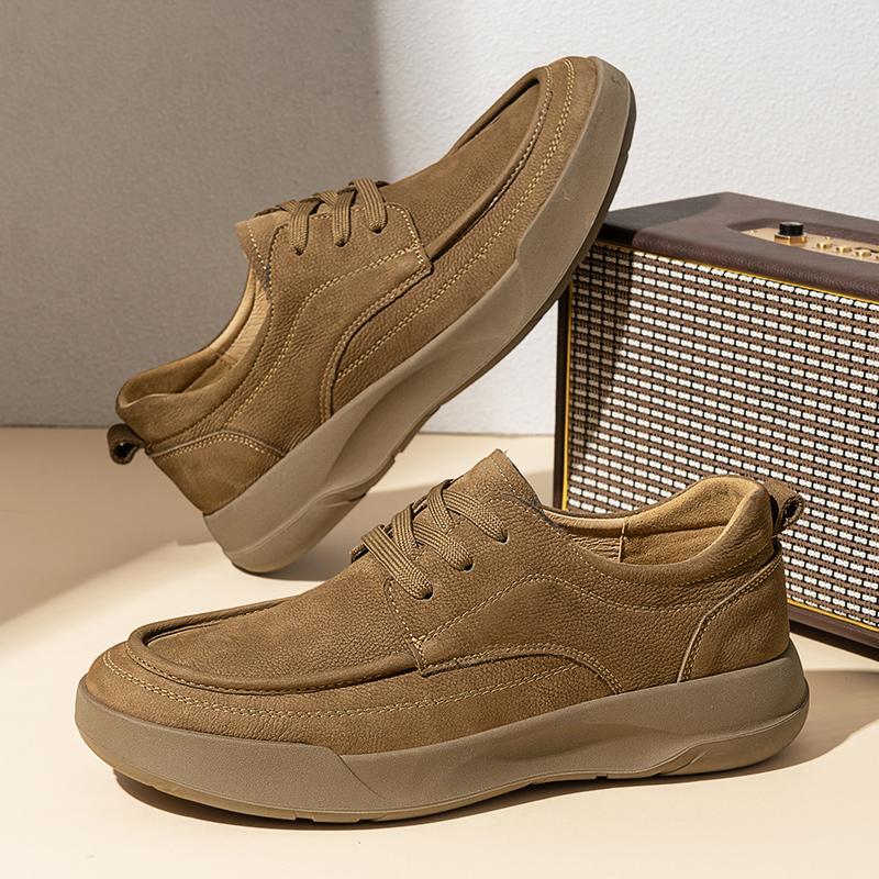 Fashion Fashion Suede Leather Men Oxford Shoes British Style Casual Shoes Classic Male Walking Shoes Tenis Masculino Skateboard Footwear