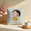 Stylish YYoshitomo Naraes Cushion Cover Stylish Washable Pillow Cover Ideal for Couch Bedroom Car Decoration