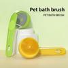 Dog, Cat, Pet Long-handled Bath, Hair Washing, Combing Brush, Hair Grabber, Liquid Head Cleaning, Massage and Shampoo Brush