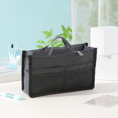 Multi Functional Inner Bag Double-layer Zipper Bag Middle Bag Convenient Travel Large Capacity Partitioned Storage Bag