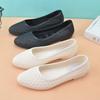 Women's Pointed Fashion Sandals Summer Flat Bottom Hollow Plastic Versatile Work Shoes