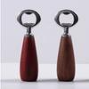 Creative Beer Can Opener Stainless Steel Wooden Bottle Opener Beer Bottle Opener  Household Use