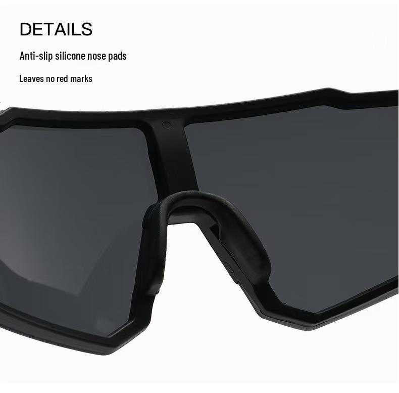 Unisex Large Frame Windproof Cycling & Sports Sunglasses - Ideal for Outdoor Activities, Mountaineering & Skiing