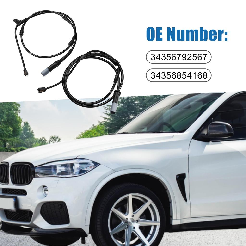 A ABSOPRO Front Rear Brake Pad Electronic Wear Sensor for 34356792567 34356854168 B MW X5 2011-2018 2 PCS