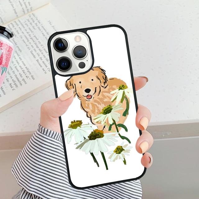 Cute Labrador Retriever Phone Case Cover For iPhone 16 15 14 Plus XR XS Apple 16 11 12 13 Mini Pro Max Coque