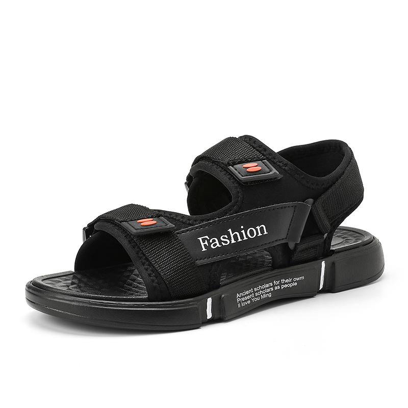 

Мужские пляжные сандалии, летние противоскользящие уличные походные туфли, повседневные мужские тапочки с открытым носком, легкие легкие 40