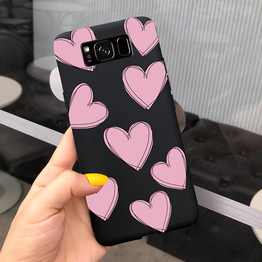 Shockproof Case For Samsung S8 Plus SM-G955F Cover Colorful Daisy Cactus Soft Matte Phone Case For Samsung S8 S 8 S8+ G950F Capa