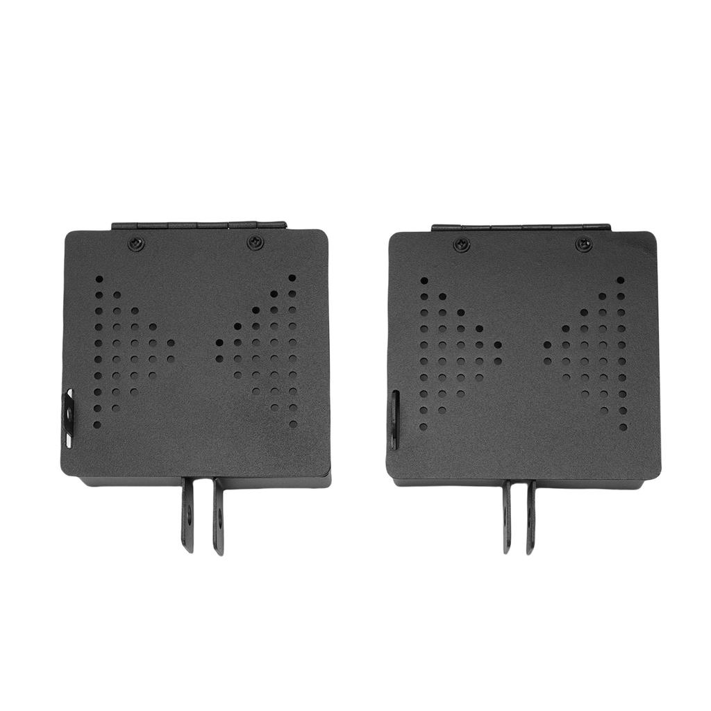 2 Set RV Bumper End Caps Iron Sewer Hose Storage Tube Caps for 4in Square Bumpers Travel Trailer Accessories black