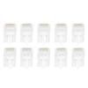 100Pcs TF1013D CAT5 RJ45 Connector 8P8C Ethernet Cable Coupler Crystal Head for Network