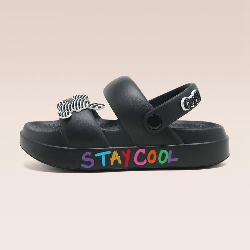 

Босоножки женские летние для улицы на плоской подошве модные простые с мягкой подошвой легкие нескользящие наступающие на говно дышащие пляжные туфли 39/40