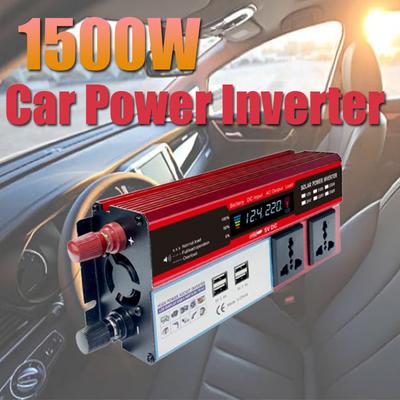 4 USB LCD RV Solar Konverter 1500W Auto Power Inverter 12V Zu AC 220V/AC 110V Outlets