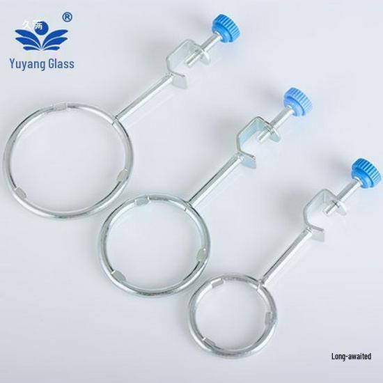Iron Titration Stand with Three-Ring Butterfly Clip and Condenser Cross Clip