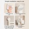 Practical Suction Mounted Towel Rack with Double Rotating Rack Portable for Renters and Wall Friendly Homes Hanging