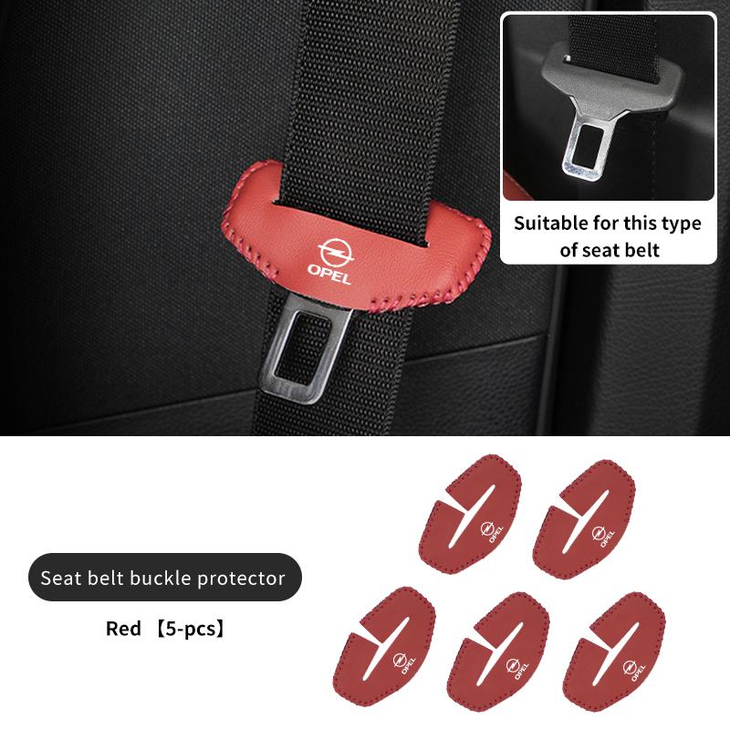2/5pcs Car Seat Belt Buckle Anti-scratch Protector Cover For Opel Corsa Astra Insignia Vectra Zafira Meriva Mokka Grandland