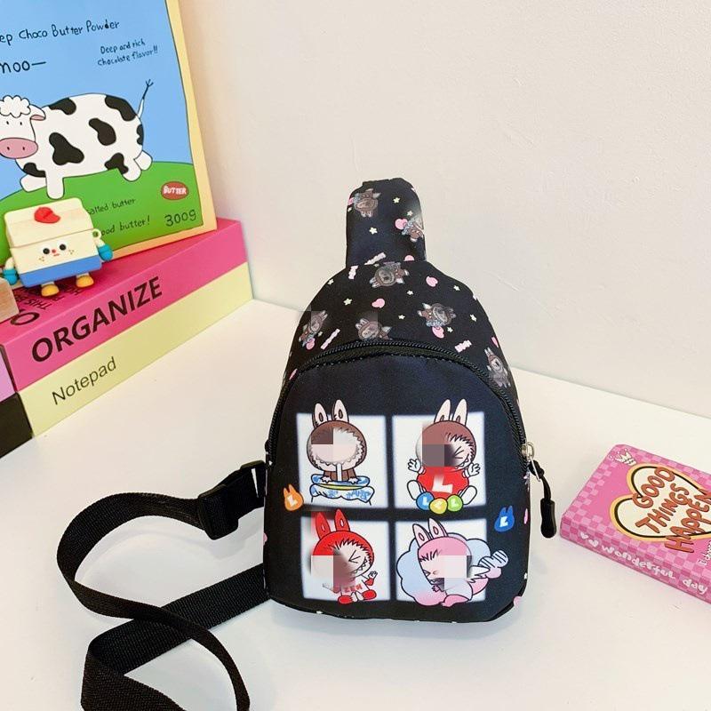 Cute Cartoon Children's Backpack: Trendy Casual Small Bag for Kindergarten Girls - Crossbody or Chest Style
