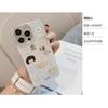 Plaid Puppy Cartoon Phone Case Suitable for iPhone 15, 17 Pro Max, with Lens Film, iPhone 16, Anti-drop, 12 Feather Yarn