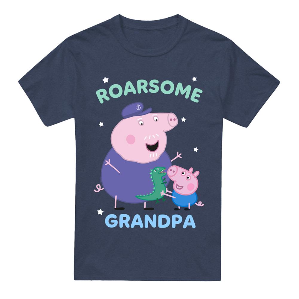 Peppa Pig Unisex Adult Roarsome Grandpa Pig T-Shirt