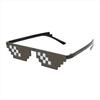 Mosaic Sunglasses Cool Party Vintage Shades Eyewear for Men Pixelated Sunglasses Black Funny Women Glasses