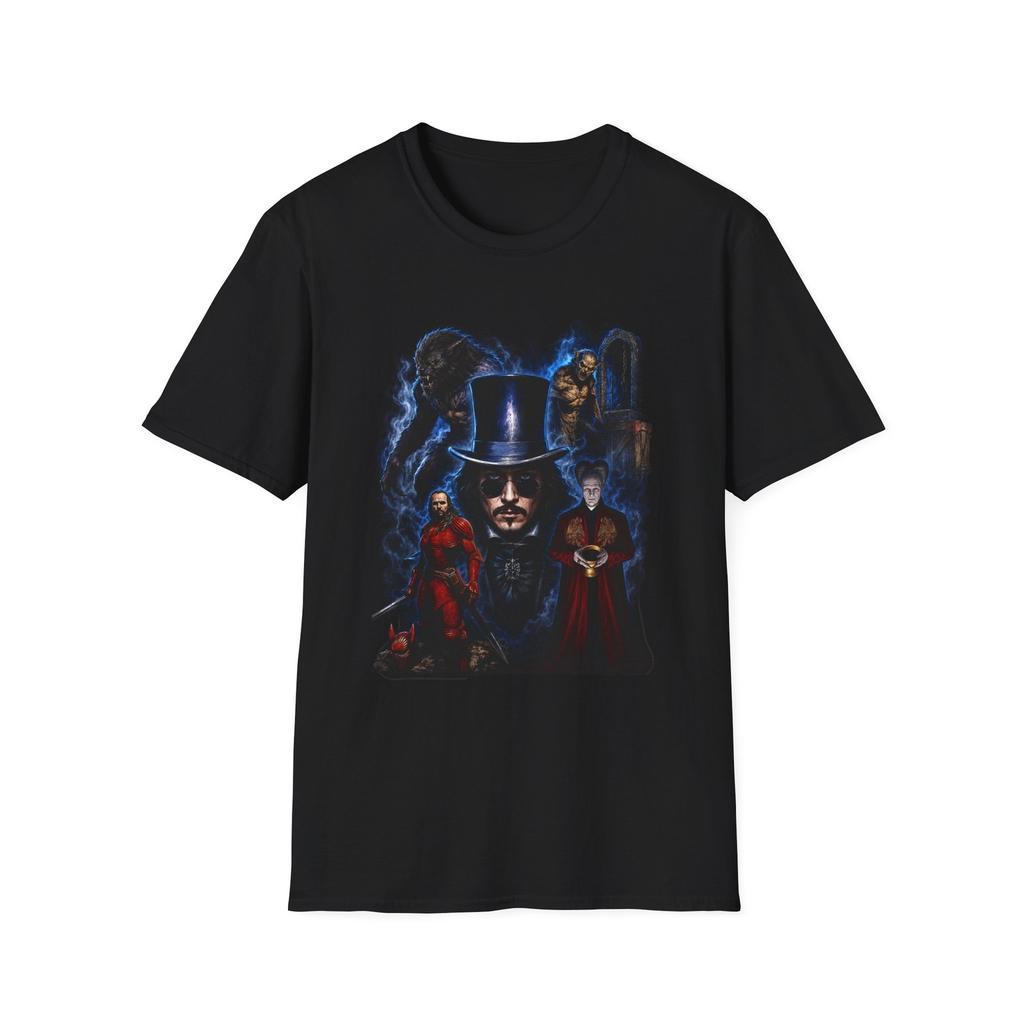 Bram Stokers Dracula collage T-shirt | Gotiskt Magiskt Porträtt