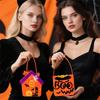 Large Capacity Halloween Favor Bag With Eerie Designs Thin Pliable Storage For Trick Otherwise Treat