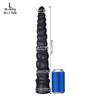 Extra Long Anal Plug with Spiral Texture - Large Ribbed Whip Style Butt Plug for Men & Women, Realistic Dildo Adult Sex Toy